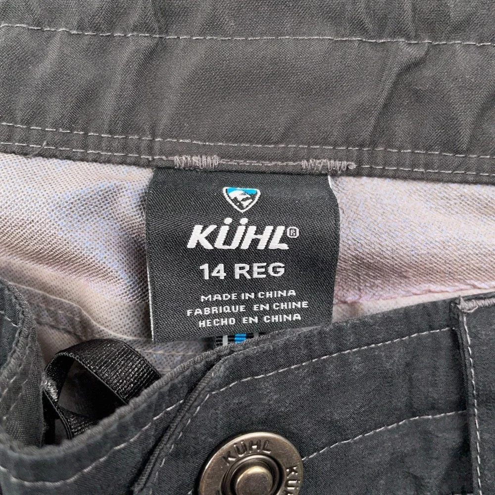 Kuhl Pants Womens 14 Black Jetsream Rain Windbreaker Hiking Camping Outdoor - Picture 8 of 12